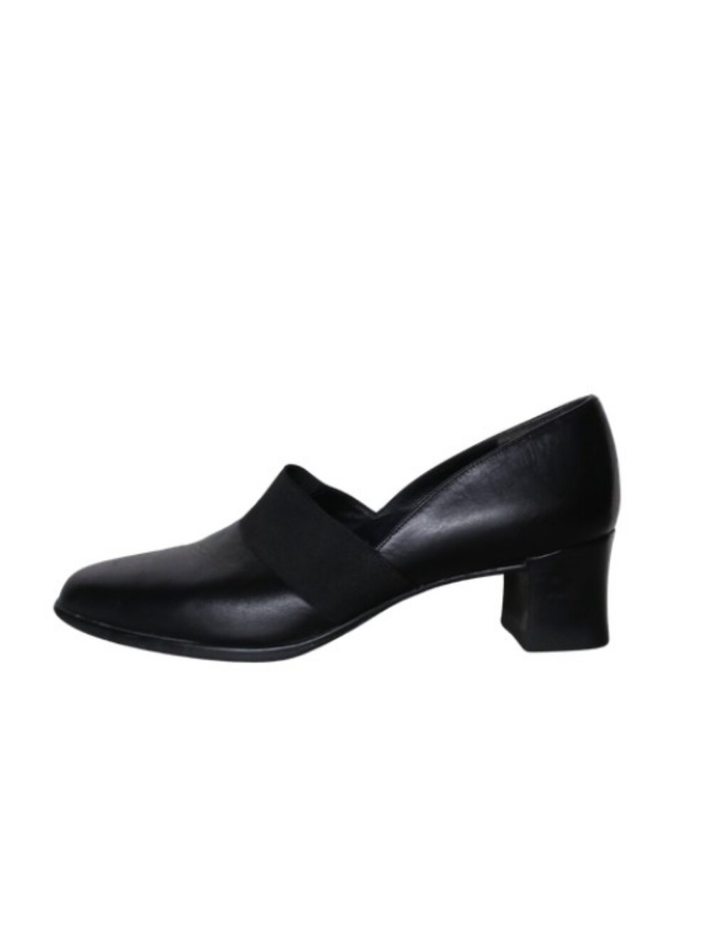 Munro Pumps Women's 8.5 Black Leather Heeled Comfort Professional Office Shoes